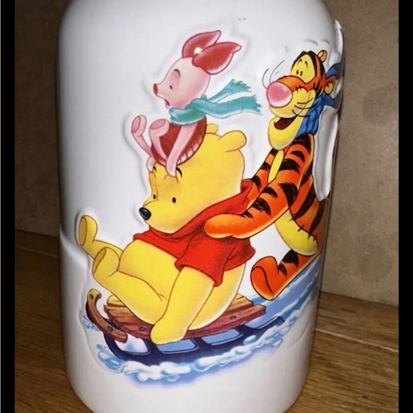 DISNEY Winnie the Pooh & Friends Tiger Piglet Embossed Ceramic Milk Bottle Jug - Picture 3 of 4
